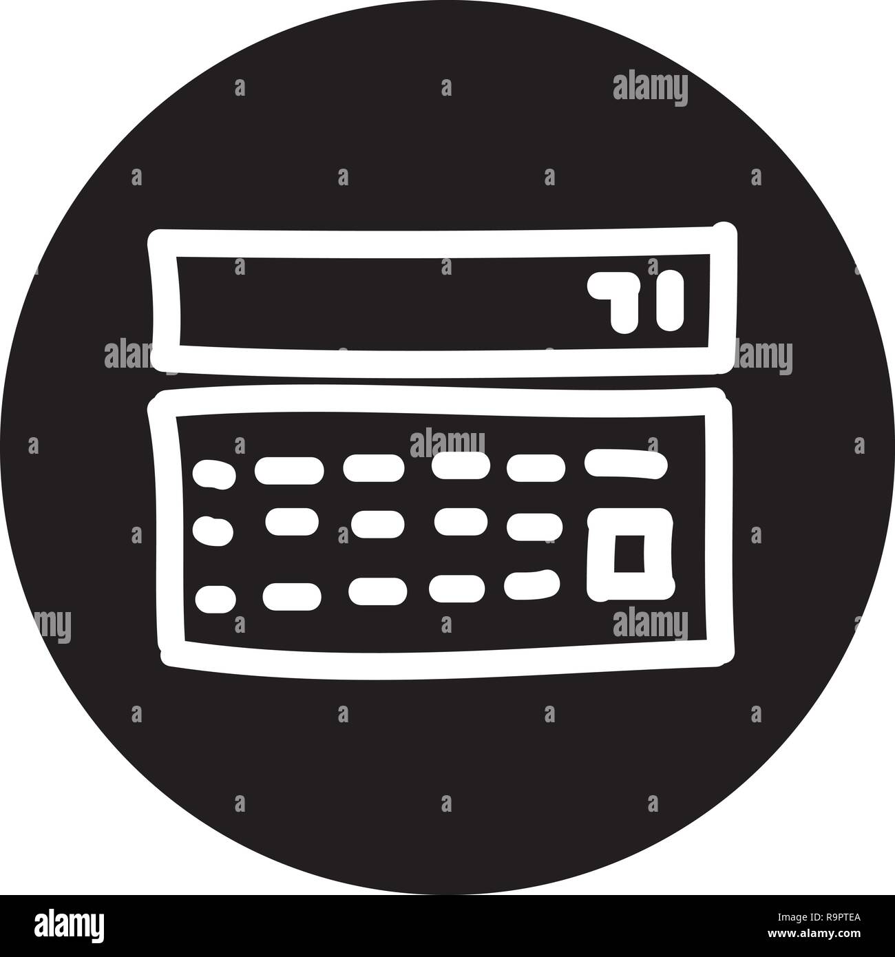 Search Engine Optimization Icon with Hand drawn Style, good for your web and mobile app Stock Vector
