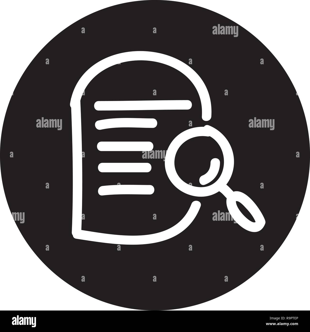 Search Engine Optimization Icon with Hand drawn Style, good for your web and mobile app Stock Vector