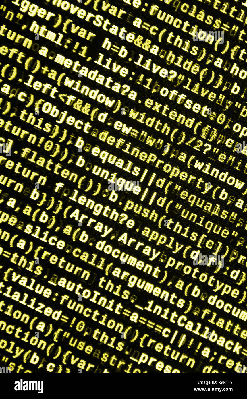 javascript functions, variables, objects. monitor... Javascript functions, variables, objects. Monitor closeup of function ...