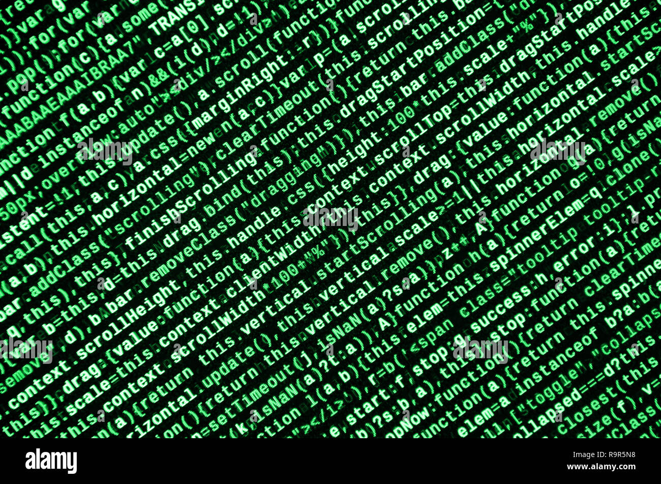 Javascript functions, variables, objects. Monitor closeup of function ...