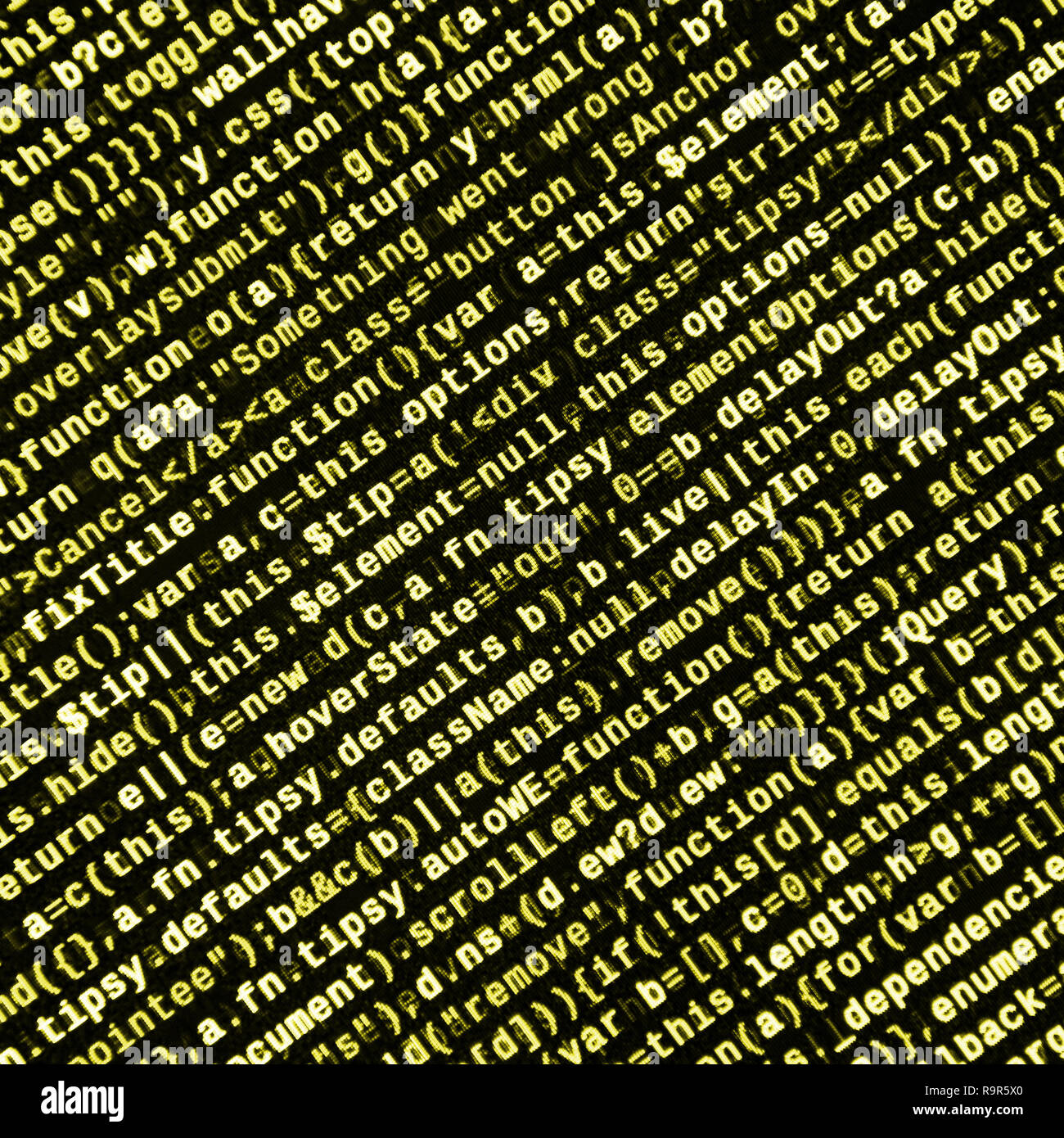 Computer program preview. Programming code typing. Information ...