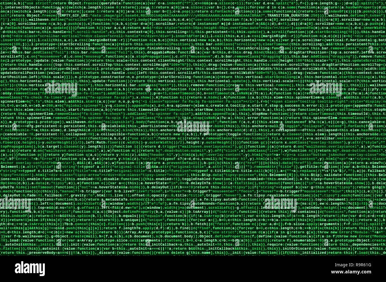 Computer program preview. Programming code typing. Information technology website coding standards for web design Modern tech. CSS, JavaScript and HTM Stock Photo