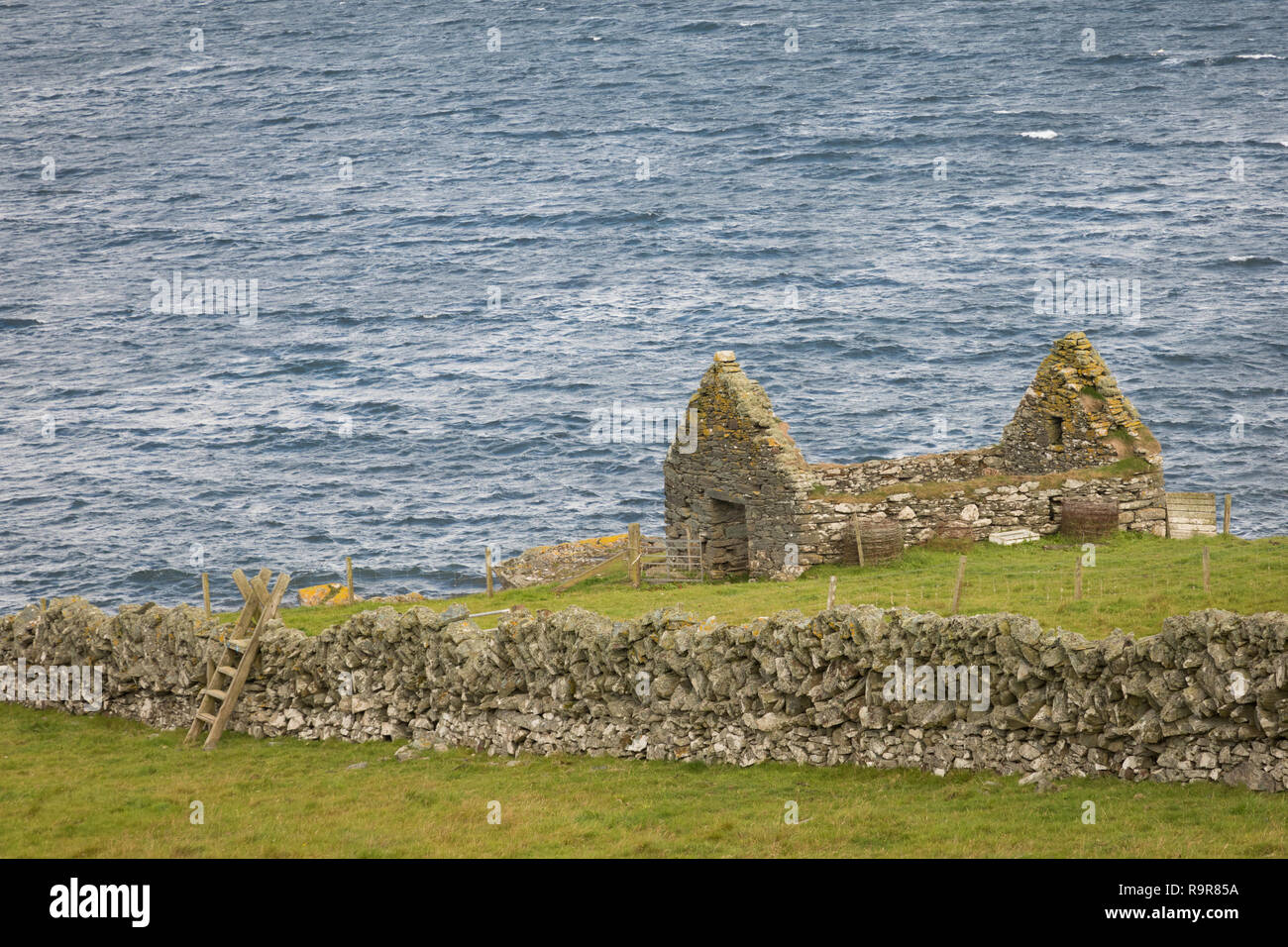 Landscape on Fetlar, Shetland Islands, UK Stock Photo