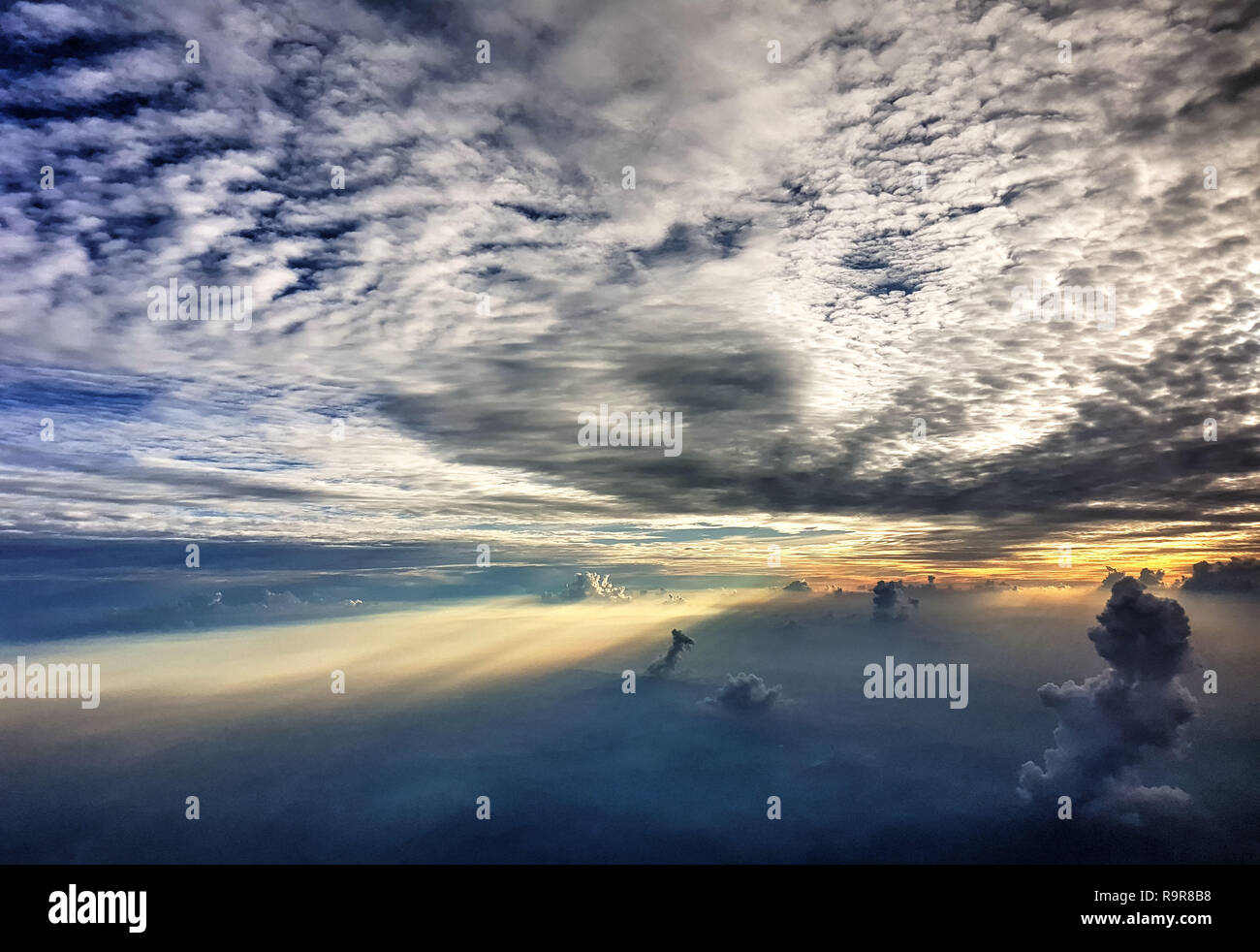 unusual clouds over Thailand Stock Photo
