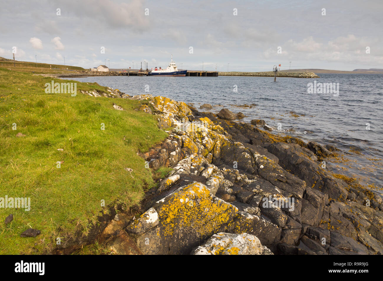 Fetlar harbour, Shetland Islands, UK Stock Photo Alamy