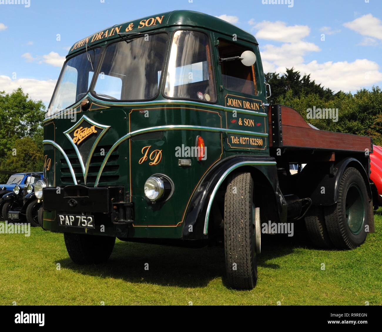 1959 Foden S104R at the Epping Ongar Railway 2017 Vintage Vehicle Rally, North Weald Station, Essex, UK. Stock Photo