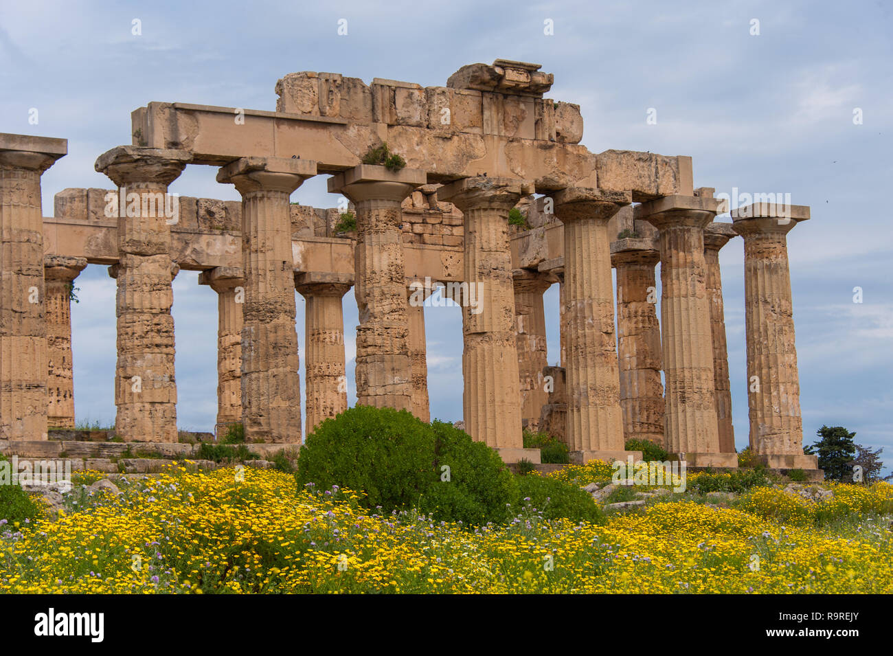 Temple of Hera, Selinunte, Sicily, Italy Stock Photo