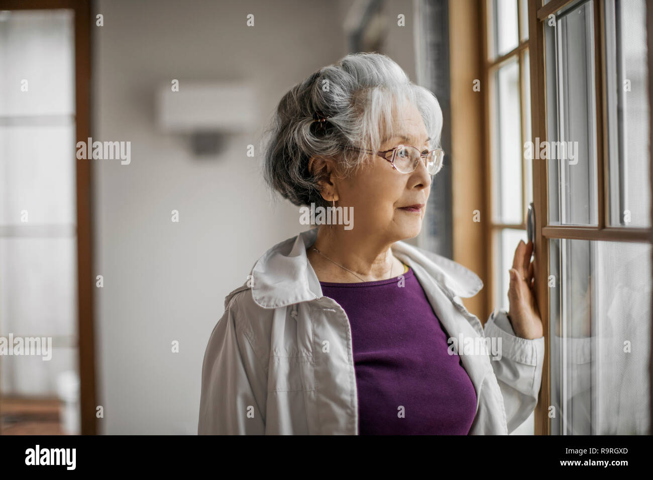 Old asian woman seventy hi-res stock photography and images - Alamy
