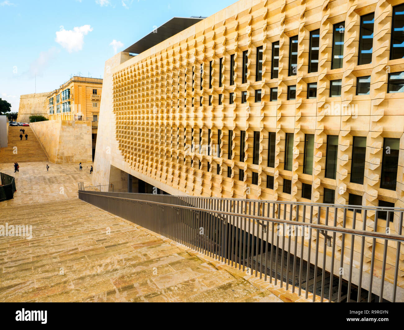 The new government building - Valletta, Malta Stock Photo