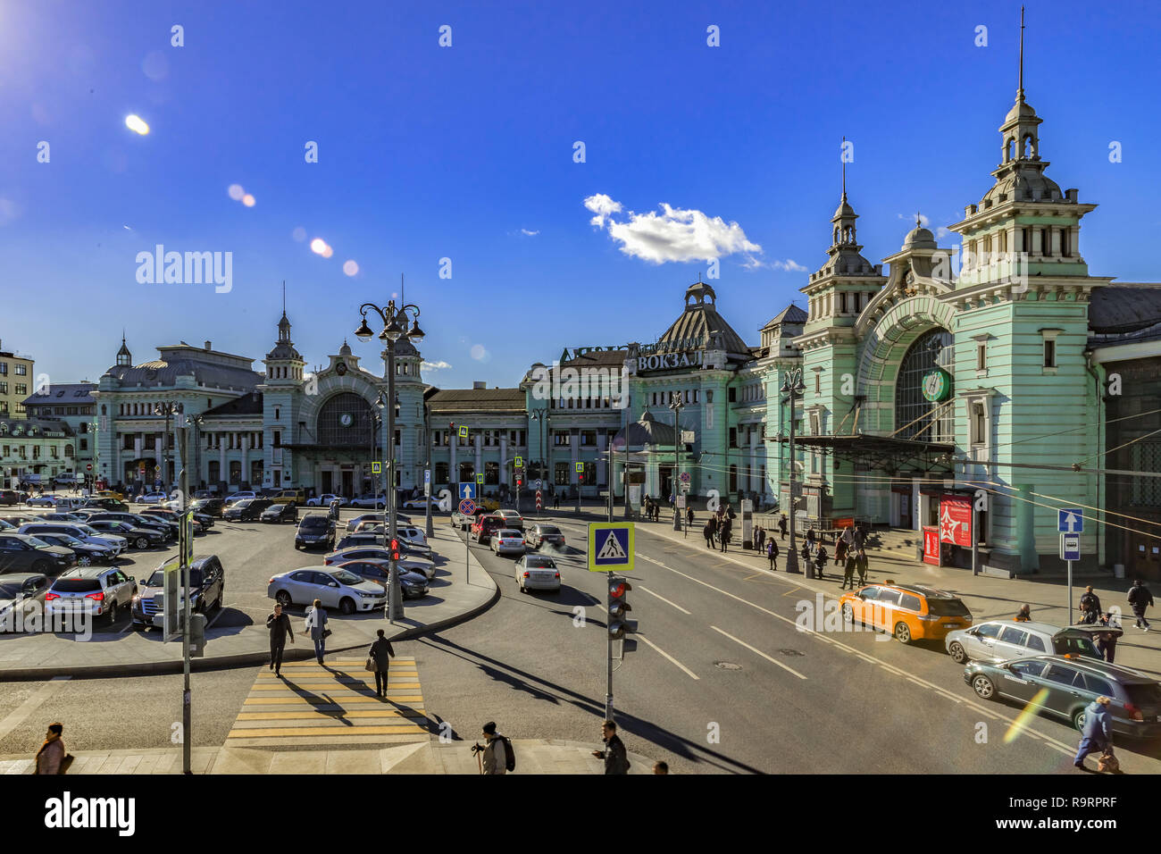 October 11, 2018 - Moscow, Moscow, Russia - Moscow Belorussky Station (Credit Image: ©  Alexey Bychkov/ZUMA Wire) Stock Photo