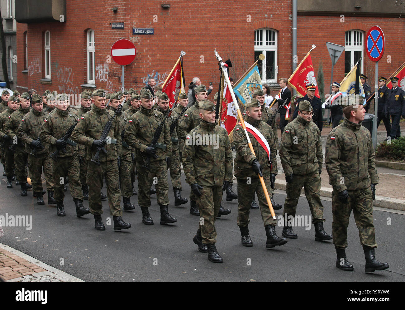 December 28, 2018 Katowice, Poland Funeral of the Polish film and