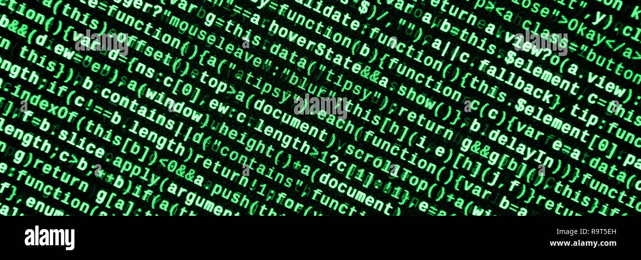 javascript code in text editor. coding cyberspace... JavaScript code in text editor. Coding cyberspace concept. Screen of ...