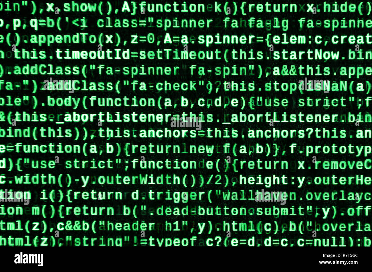 Computer program preview. Programming code typing. Information ...