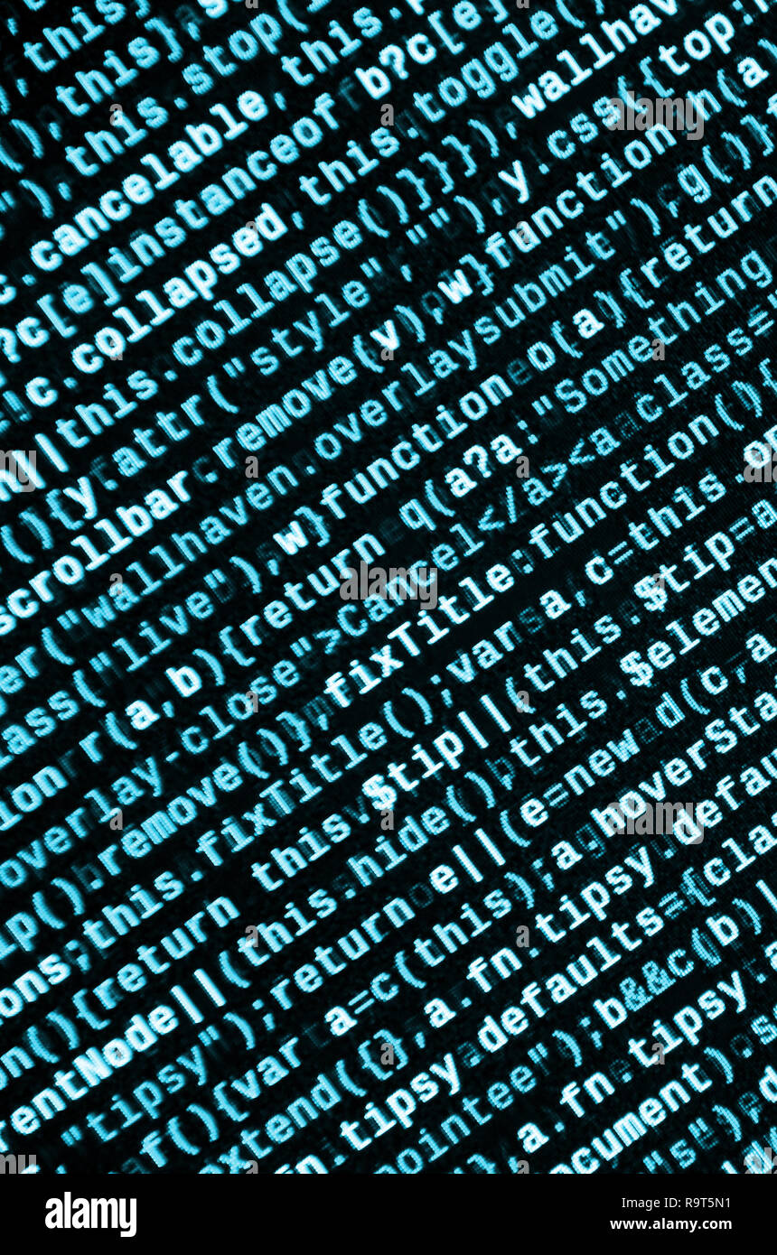 javascript functions, variables, objects. monitor... Javascript functions, variables, objects. Monitor closeup of function ...