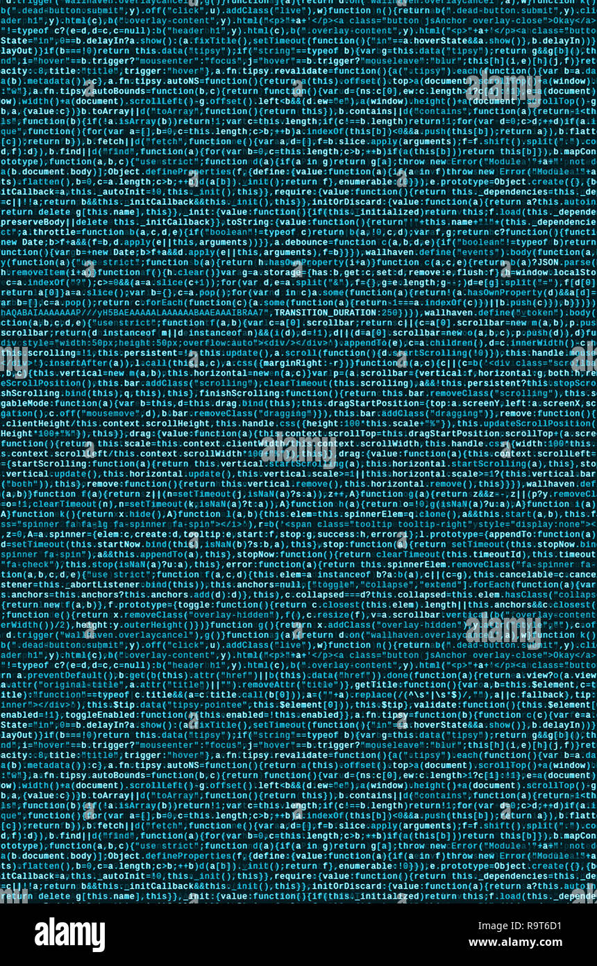 Javascript functions, variables, objects. Monitor closeup of function ...