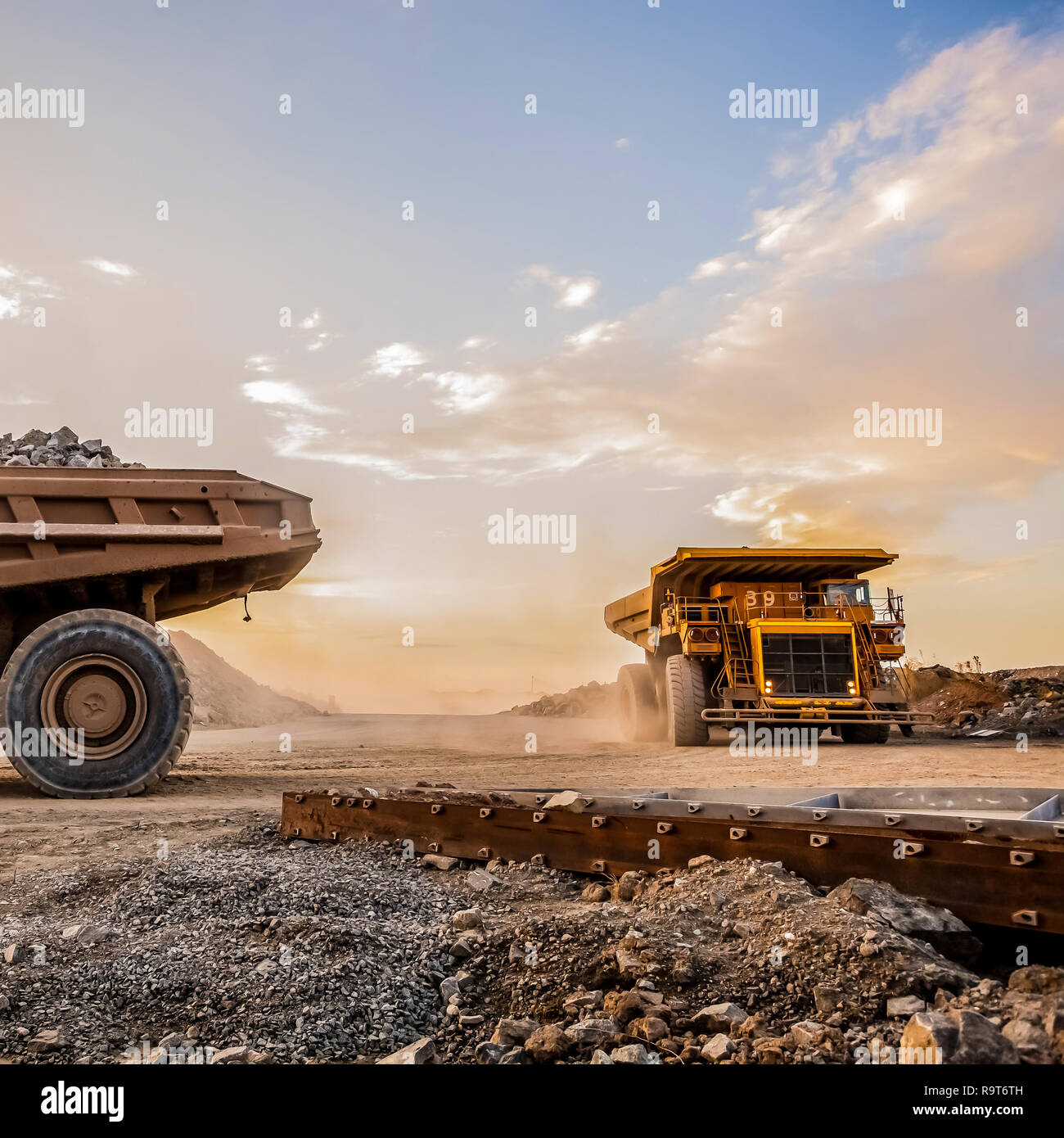 Platinum Palladium Mining and processing, Dump Truck for transporting ...
