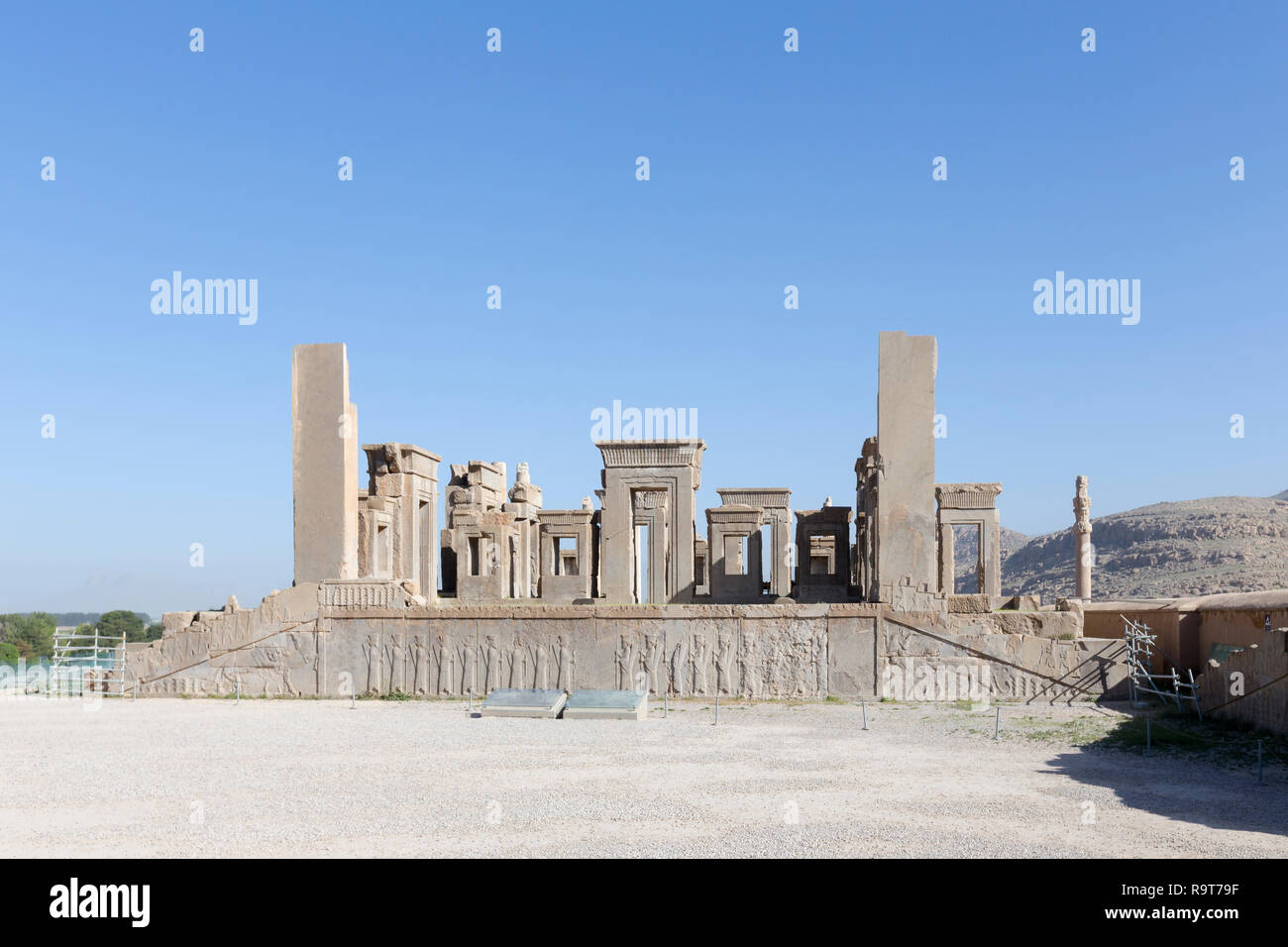 The Tachara palace or private residence of Darius in Persepolis, Iran Stock Photo