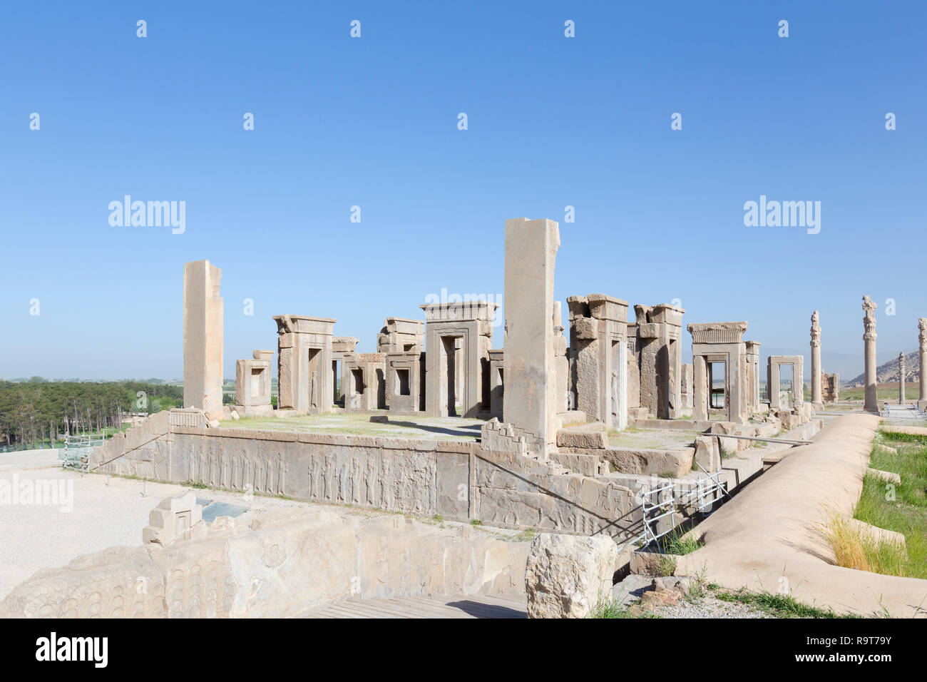 The Tachara palace or private residence of Darius in Persepolis, Iran Stock Photo