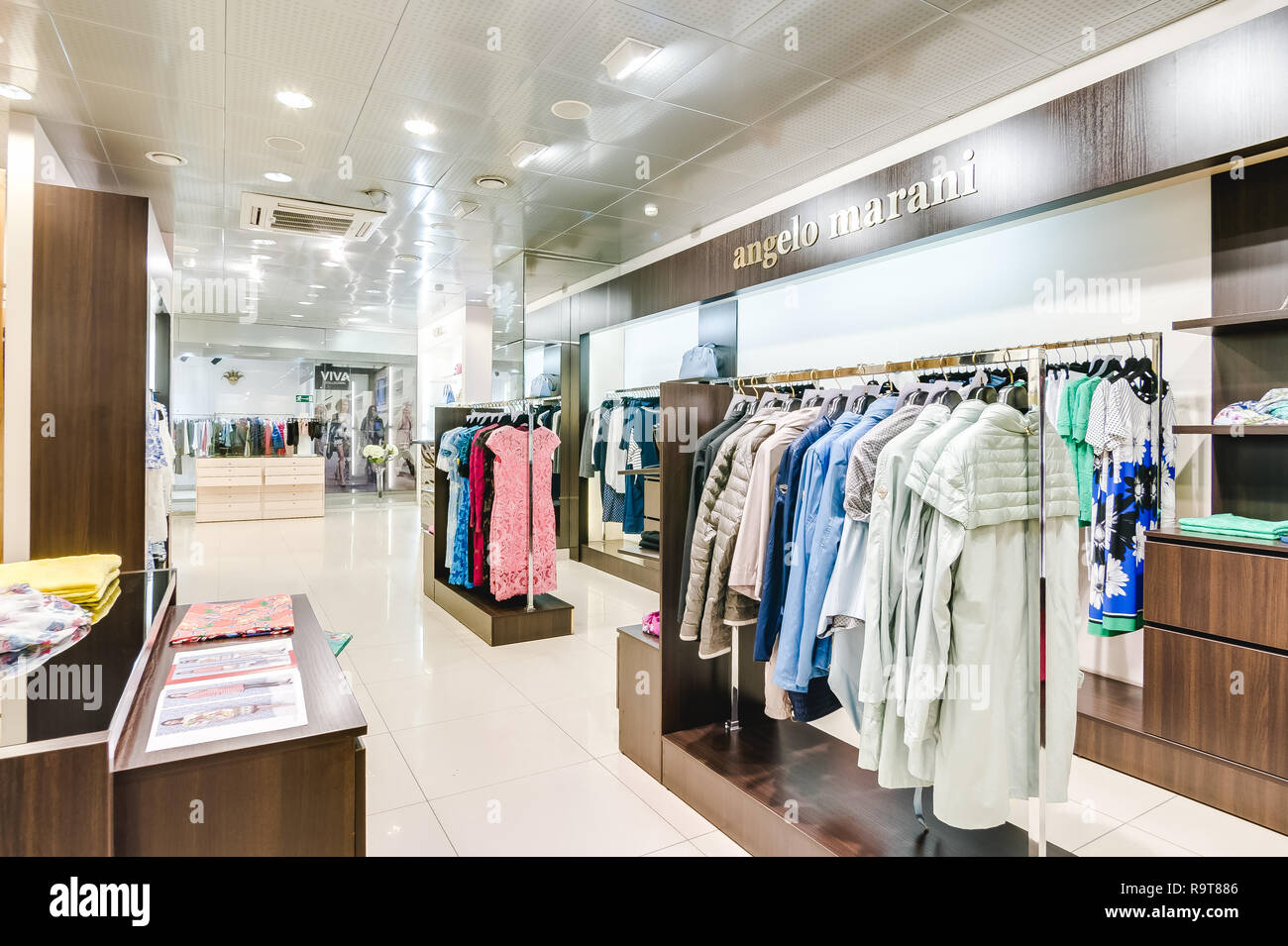 Russia, Novosibirsk - April 25, 2018: interior of women's clothing and  accessories store boutique EMPORIO Stock Photo - Alamy