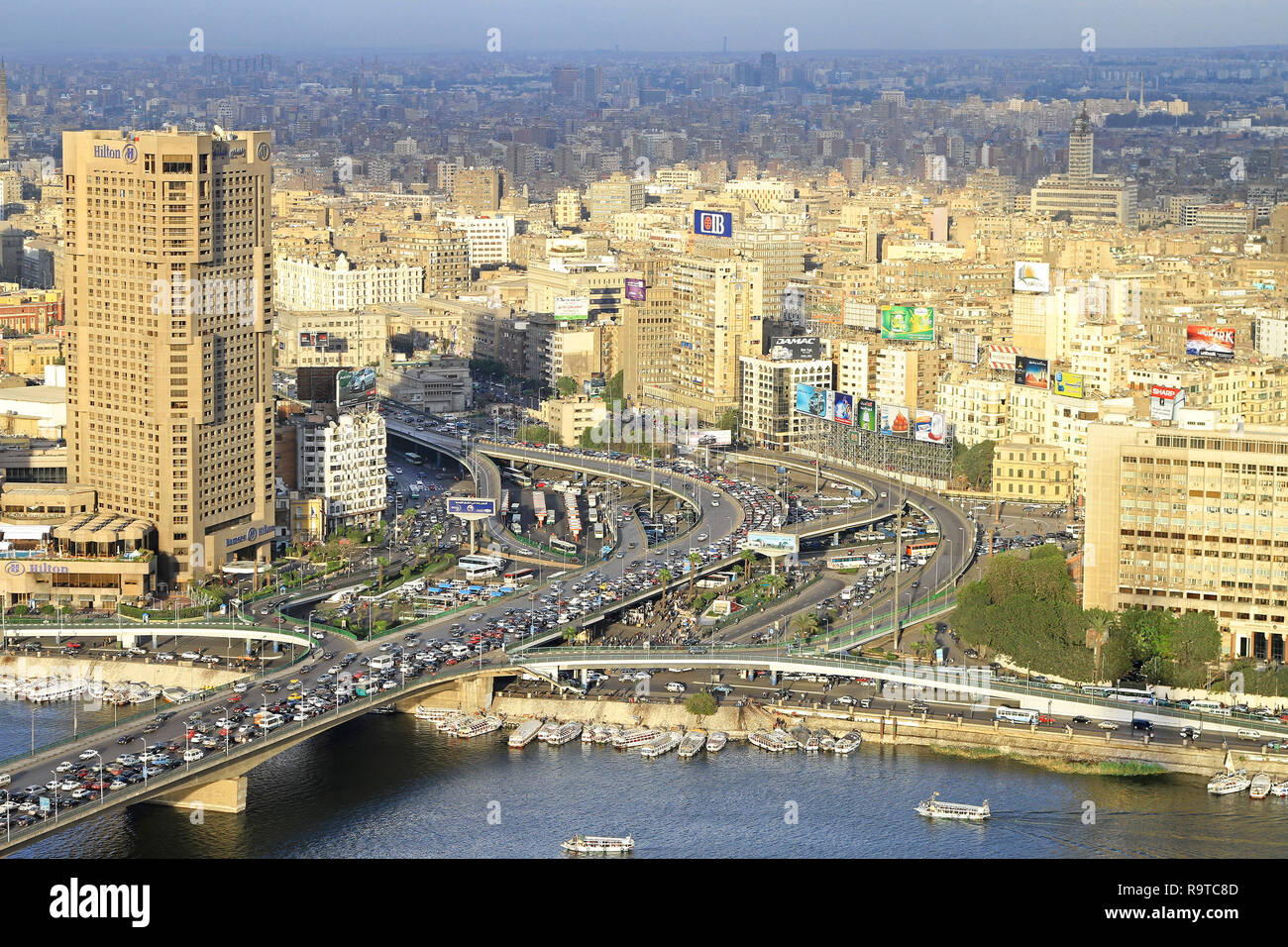 CAIRO, EGYPT - FEBRUAR 25: Cairo city from tower on FEBRUAR 25, 2010 ...