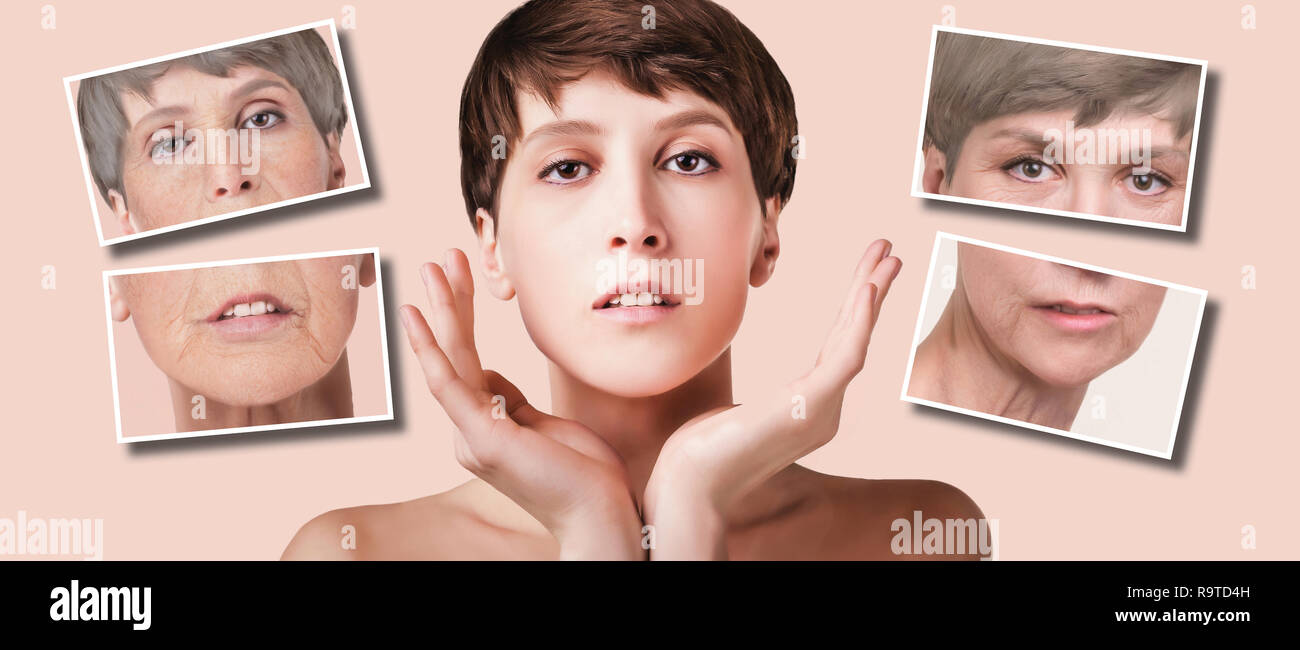 Woman Half Young Face Half Old Face High Resolution Stock Photography And Images Alamy Woman Half Young Face Half Old Face High Resolution Stock Photography And Images Alamy