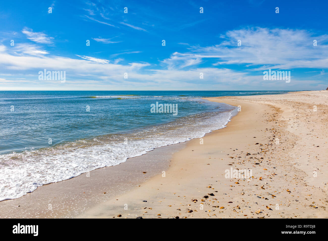 Gulf of Mexico beach on St Island in the panhandle or