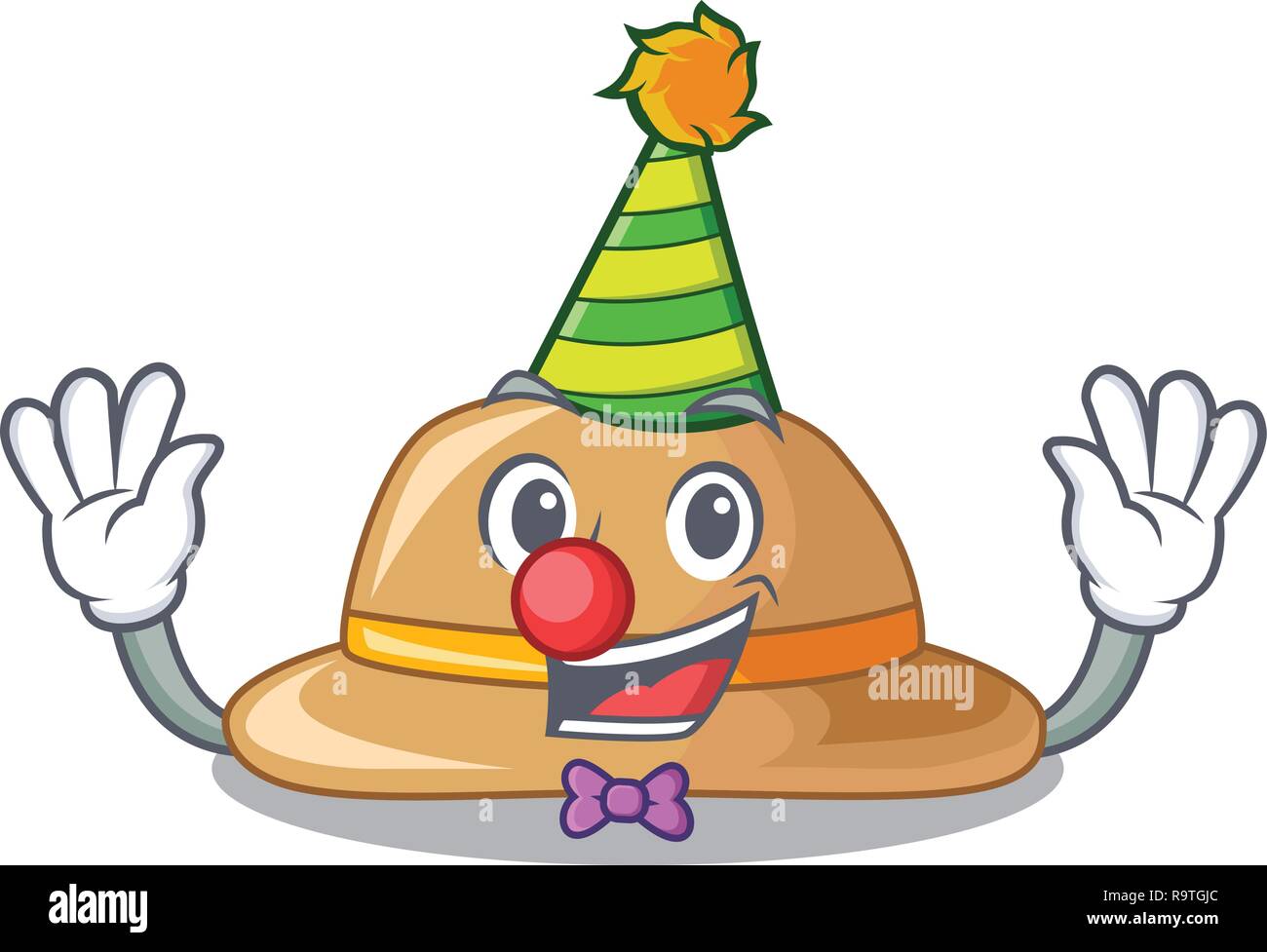 Clown cork hat in a cartoon style Stock Vector Image & Art Alamy