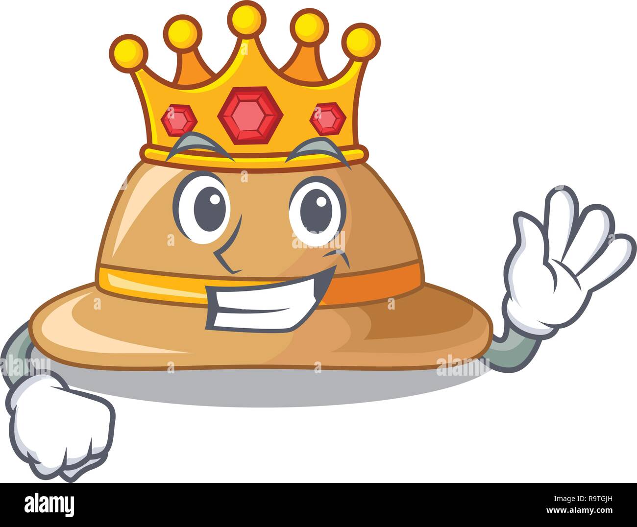 King cork hat in a cartoon style Stock Vector Image & Art Alamy