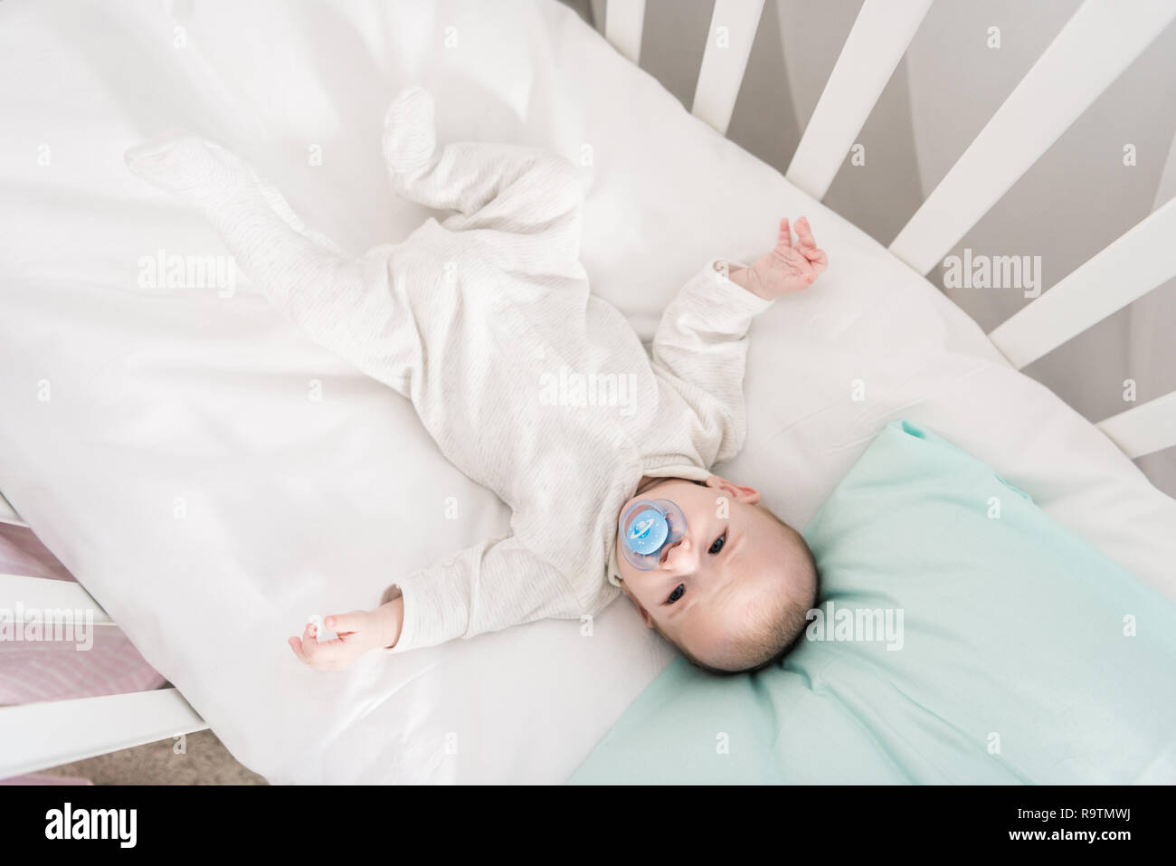 pacifier in crib