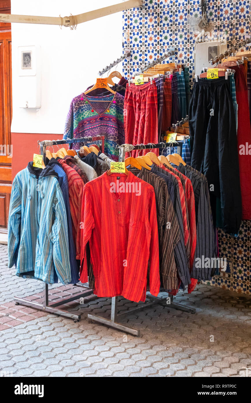 Spain clothing display hi-res stock photography and images - Alamy