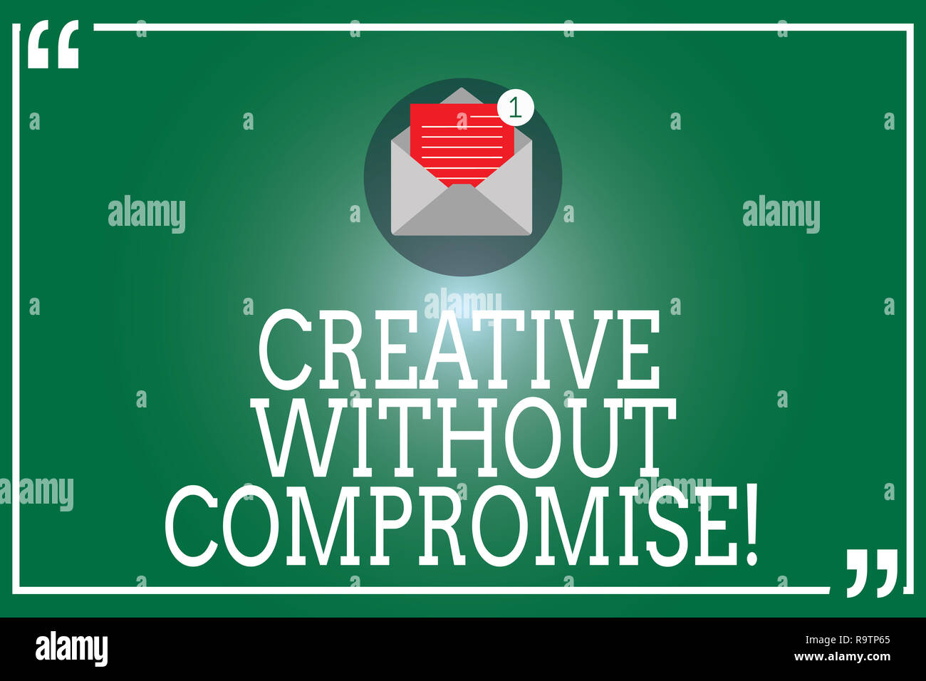 Without Compromising Handwriting text Creative Without Compromise. Concept meaning a measure ...