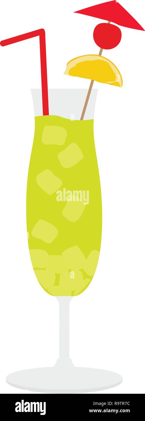 Isolated tropical cocktail Stock Vector Image & Art - Alamy