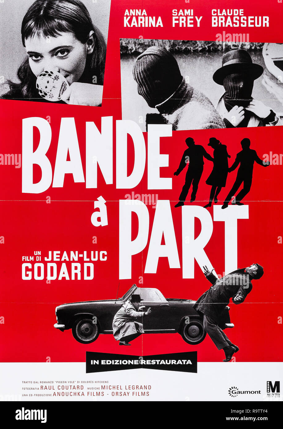 Bande a Part (1964) (Gaumont, Re-issue 2001) Poster  Anna Karina, Sami Frey File Reference # 33635 887THA Stock Photo