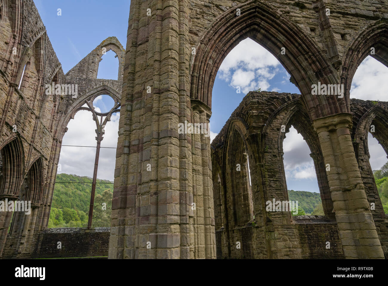 Tintern Abbey, Monmouthshire, Wales Stock Photo