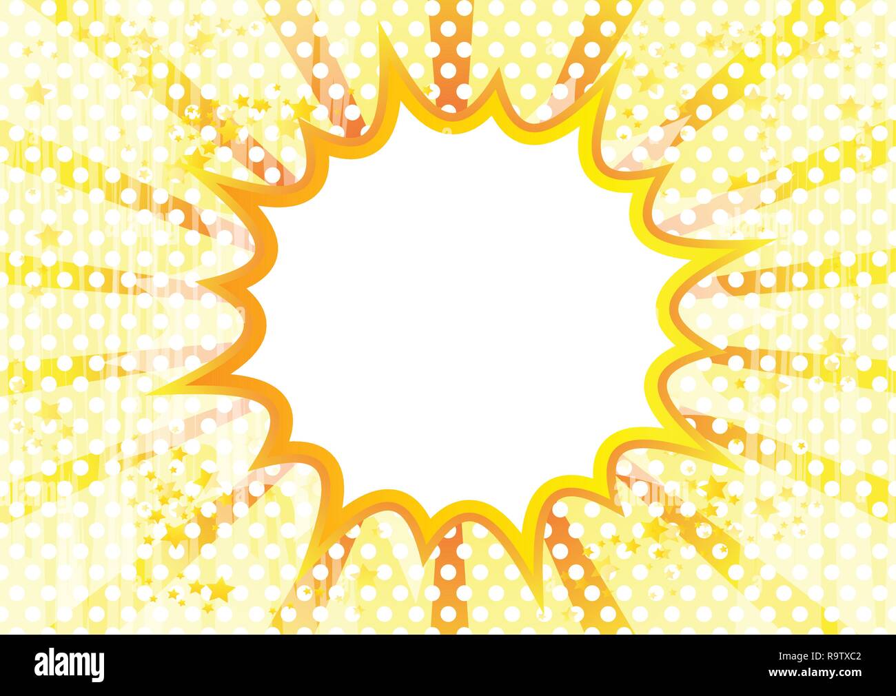 Vector illustrated comic book style explosions background Stock Vector ...