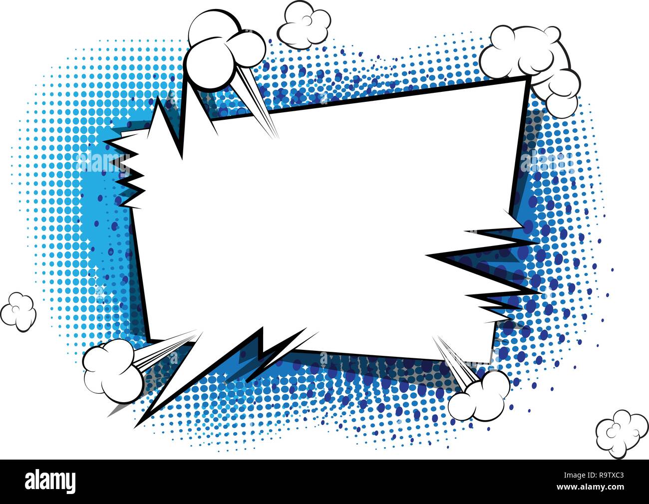 Vector illustrated comic book style explosions background Stock Vector ...