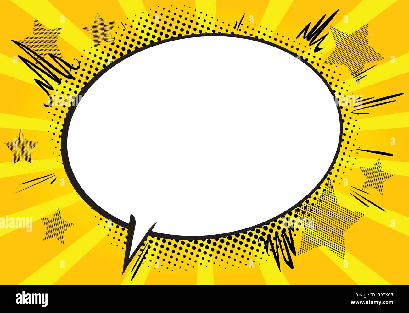 Vector illustrated comic book style explosions background Stock Vector ...