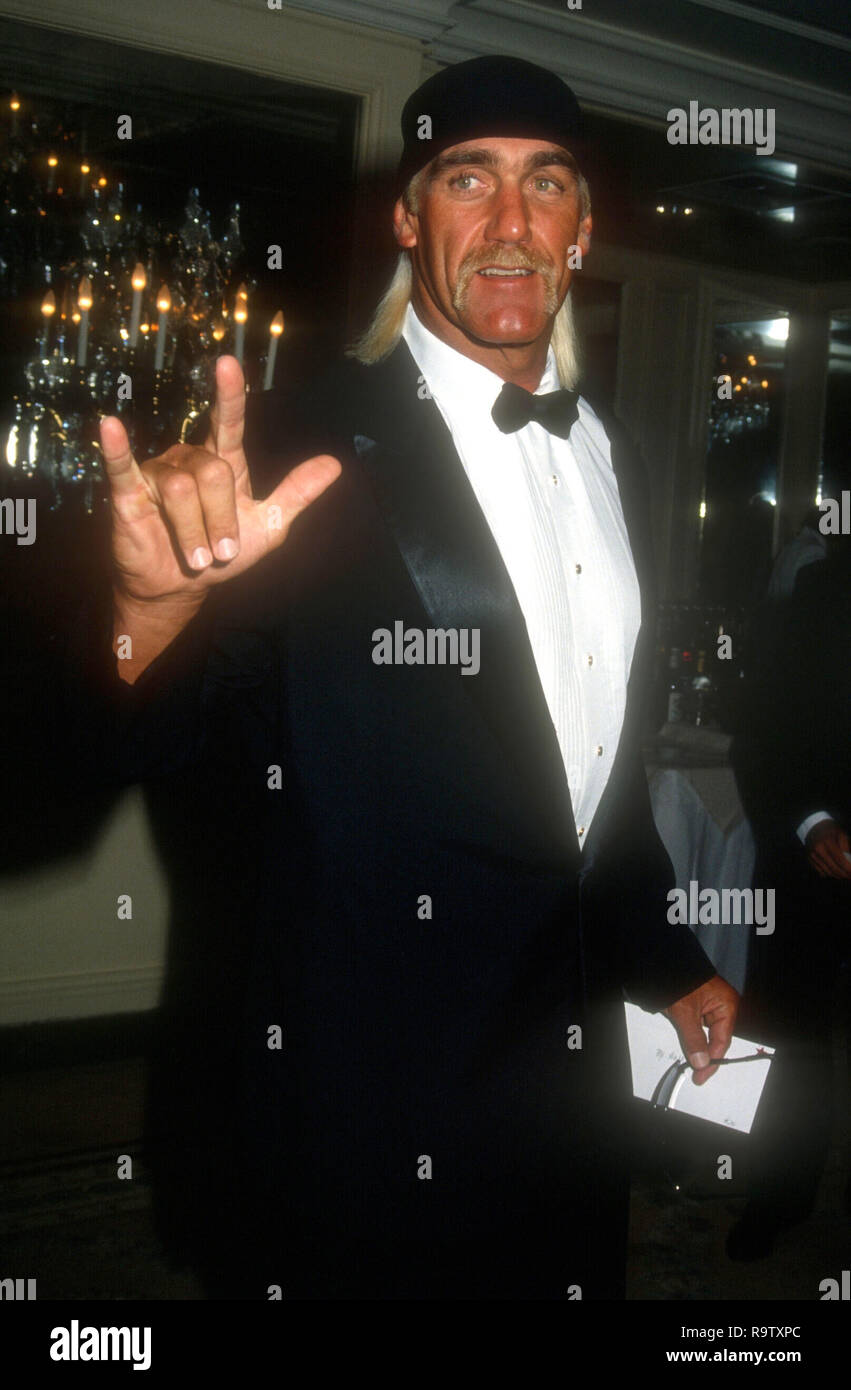 BEVERLY HILLS, CA - JUNE 24: American professional wrestler Hulk Hogan, aka Terry Gene Bollea attends RP International's 20th Annual Vision Awards on June 24, 1993 at the Regent Beverly Wilshire Hotel in Beverly Hills, California. Photo by Barry King/Alamy Stock Photo Stock Photo