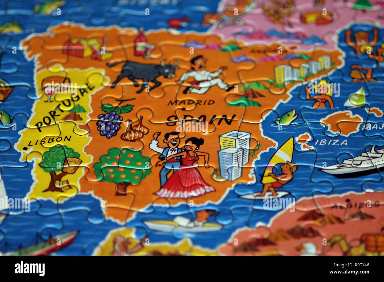 Map of spain and portugal hires stock photography and images Alamy