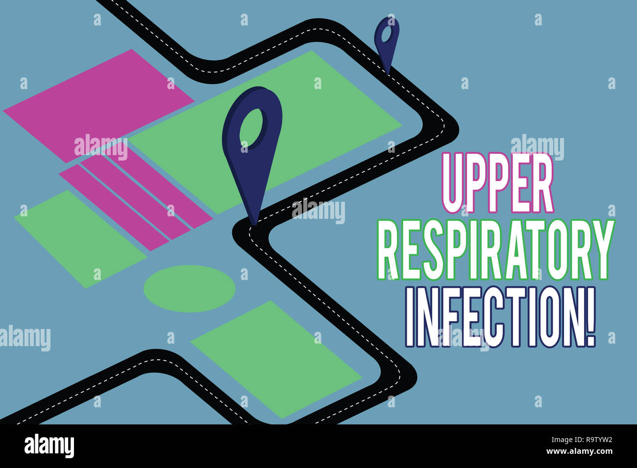 Handwriting text writing Upper Respiratory Infection. Concept meaning