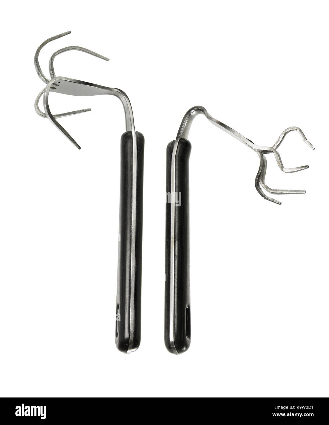 Distorted Fork Bent Forks on White Background Stock Photo - Alamy