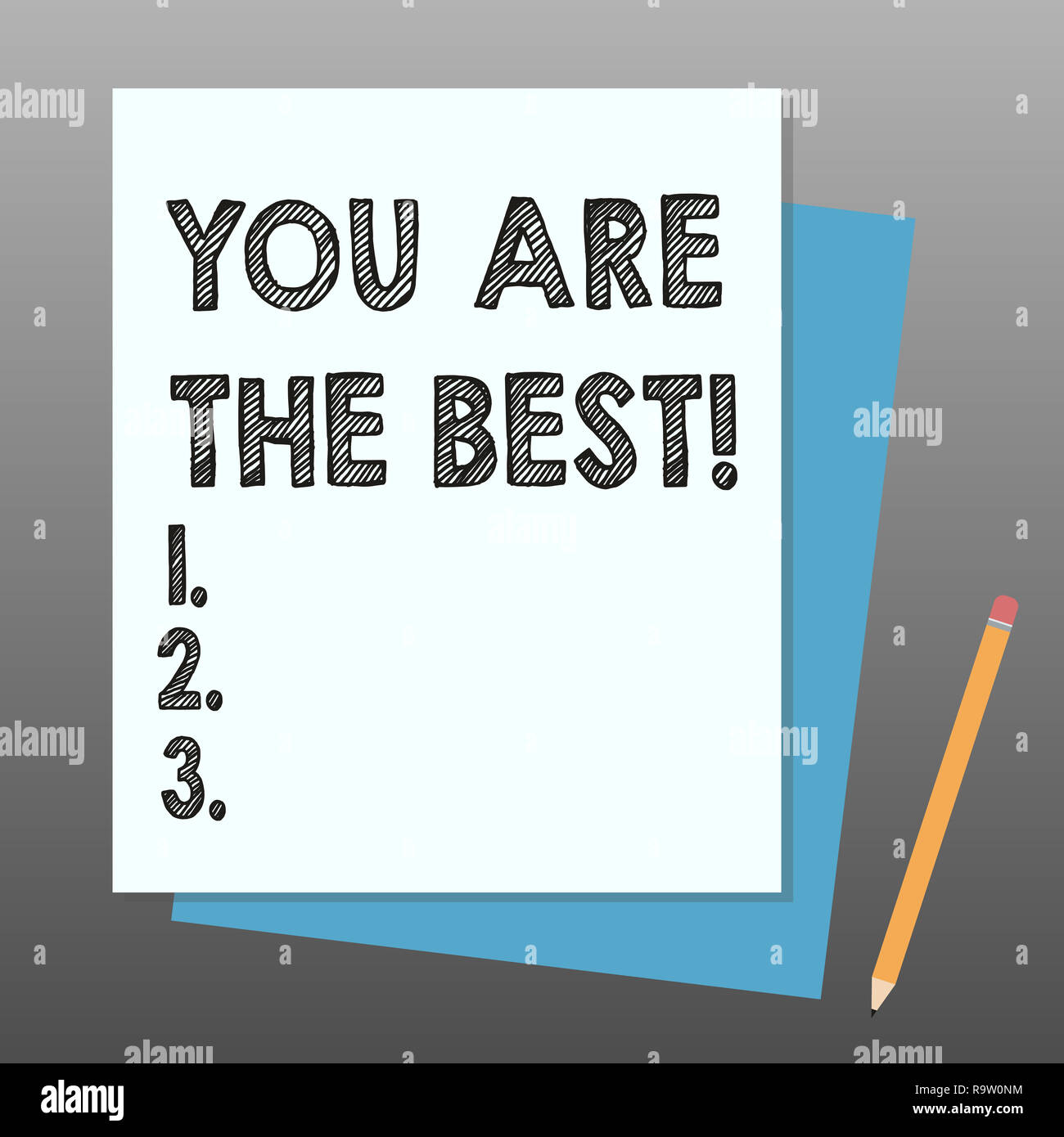 Conceptual hand writing showing You Are The Best. Business photo ...