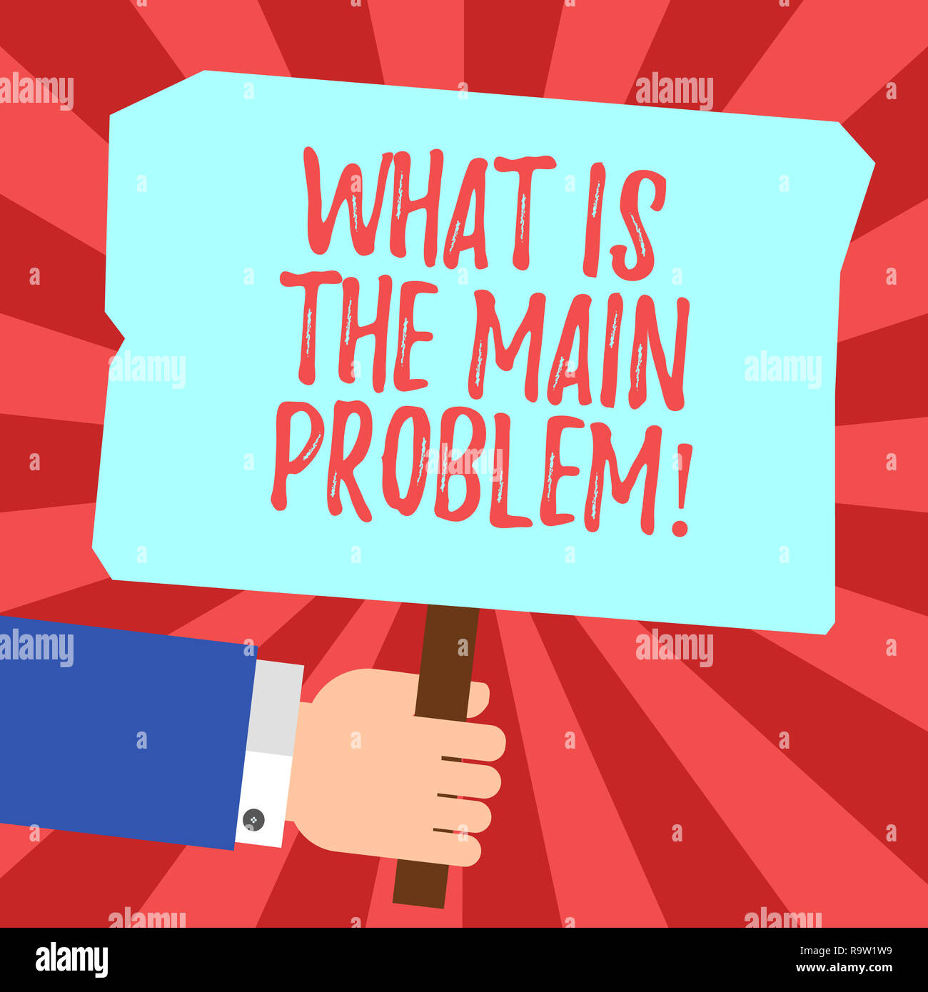 Handwriting text What Is The Main Problem. Concept meaning Identify the