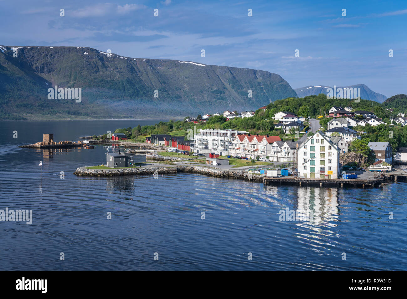 Bays and inlets surrounding the city of Alesund, Norway, Europe Stock ...