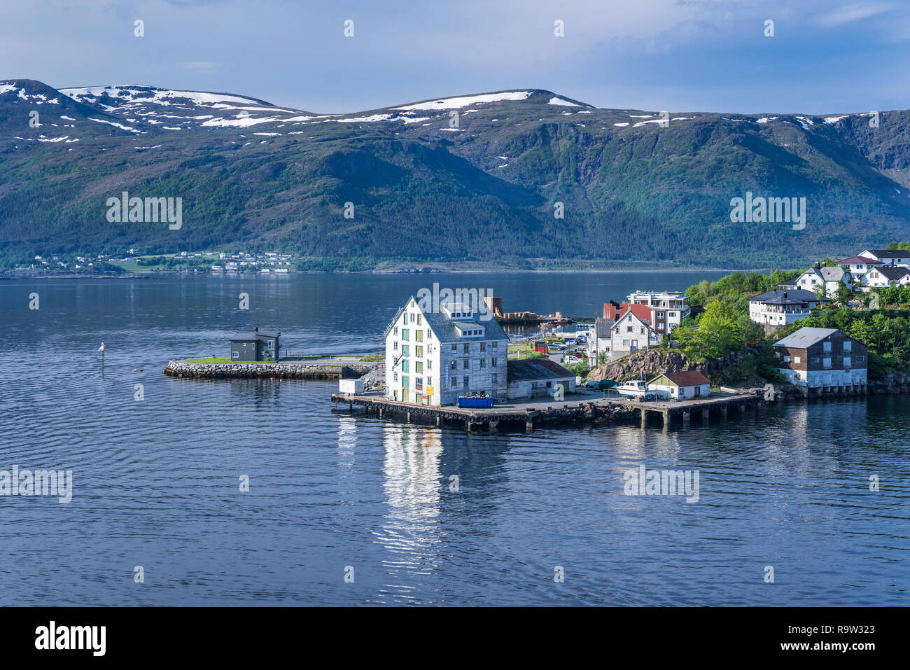Bays and inlets surrounding the city of Alesund, Norway, Europe Stock ...
