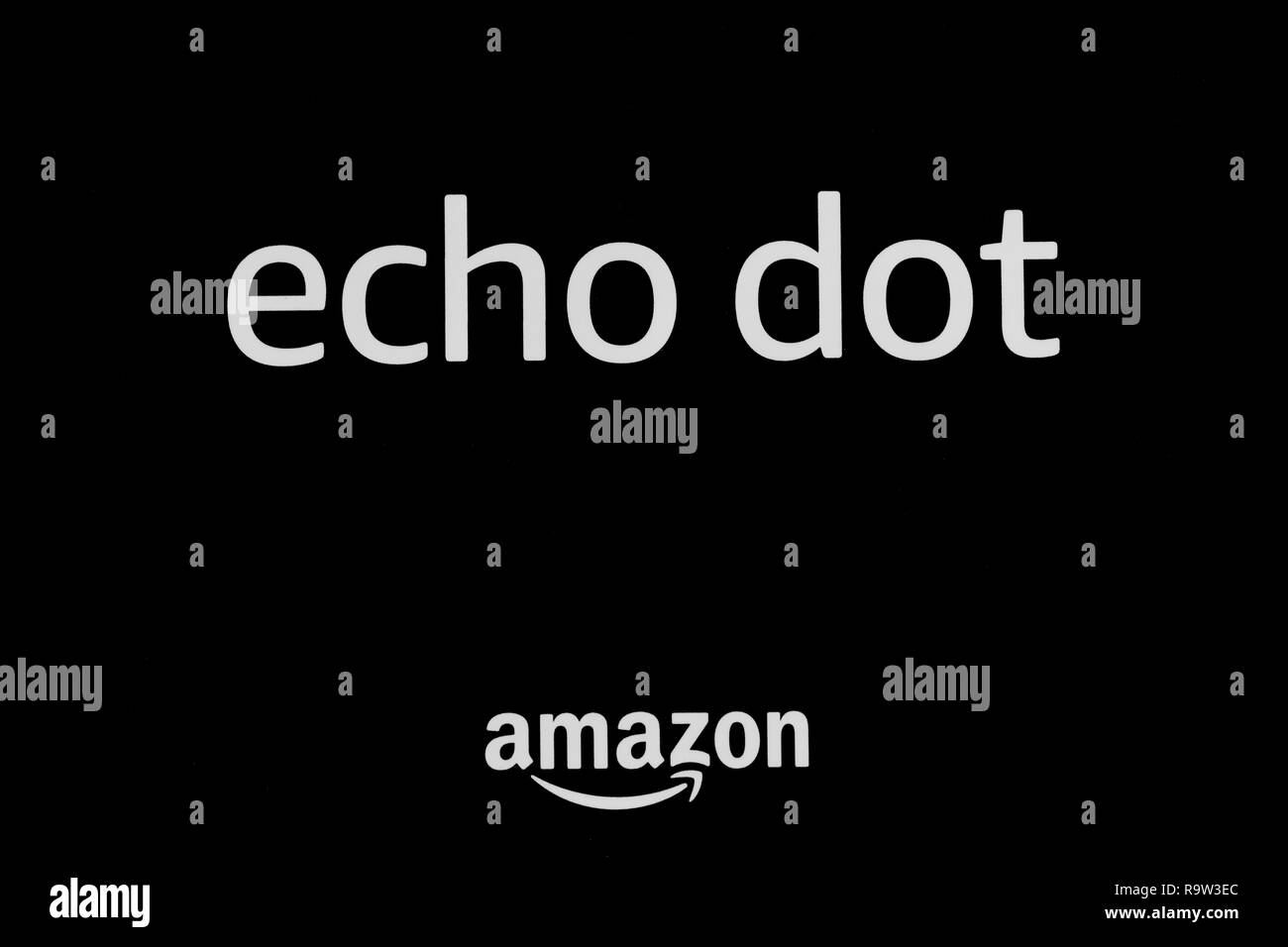 3rd generation Echo Dot smart speaker with Alexa from Amazon Stock Photo