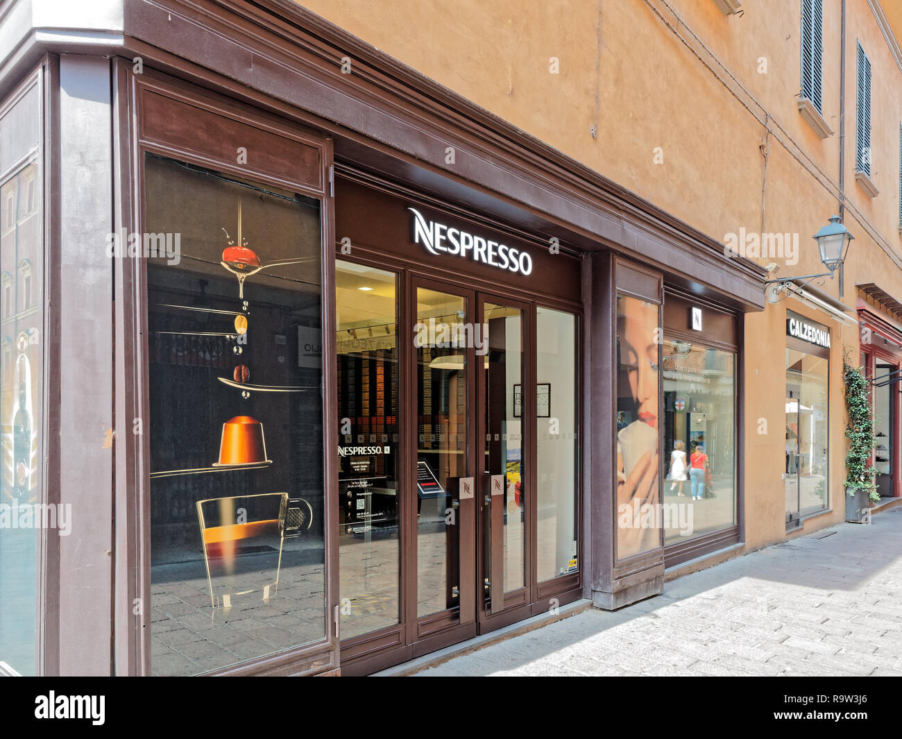 Bologna, Italy - August 2016: Nespresso coffee shop window Stock Photo -  Alamy