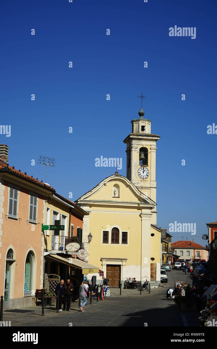 Cityscape of Murazzano, Piedmont - Italy Stock Photo