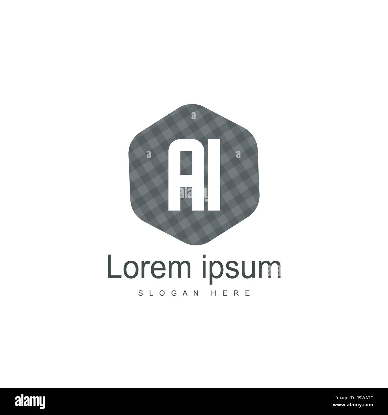 Initial Letter AI Logo Template Vector Design Stock Vector Image & Art ...