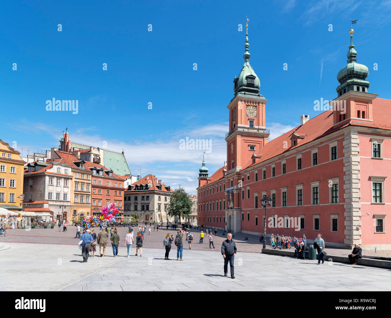 Royal Castle (Zamek Królewski) in Castle Square (plac Zamkowy), Old Town (Stare Miasto), Warsaw, Poland Stock Photo